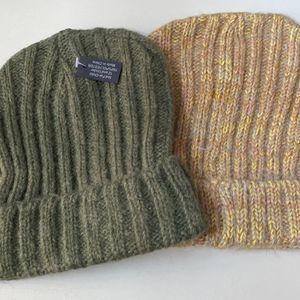 Beautiful fall color knit caps 2 pack